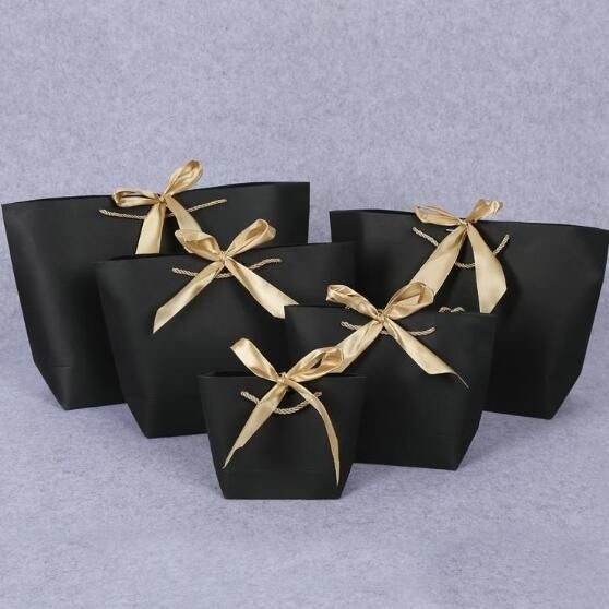 luxury gift bags with ribbon