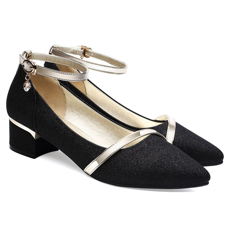 New Designer Ladies Dress Shoes Women High Heel Shoes Leather