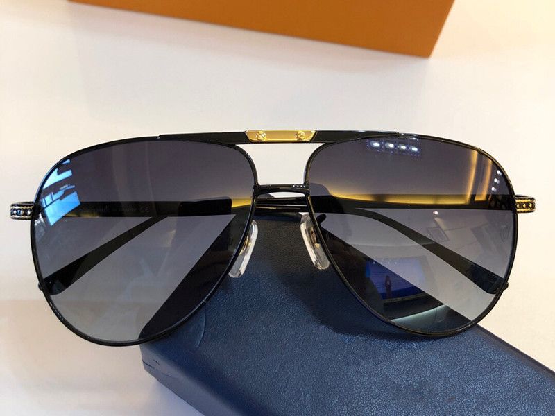 Moda de lujo para hombre gafas de sol diseño Marco de metal piloto Conducción de