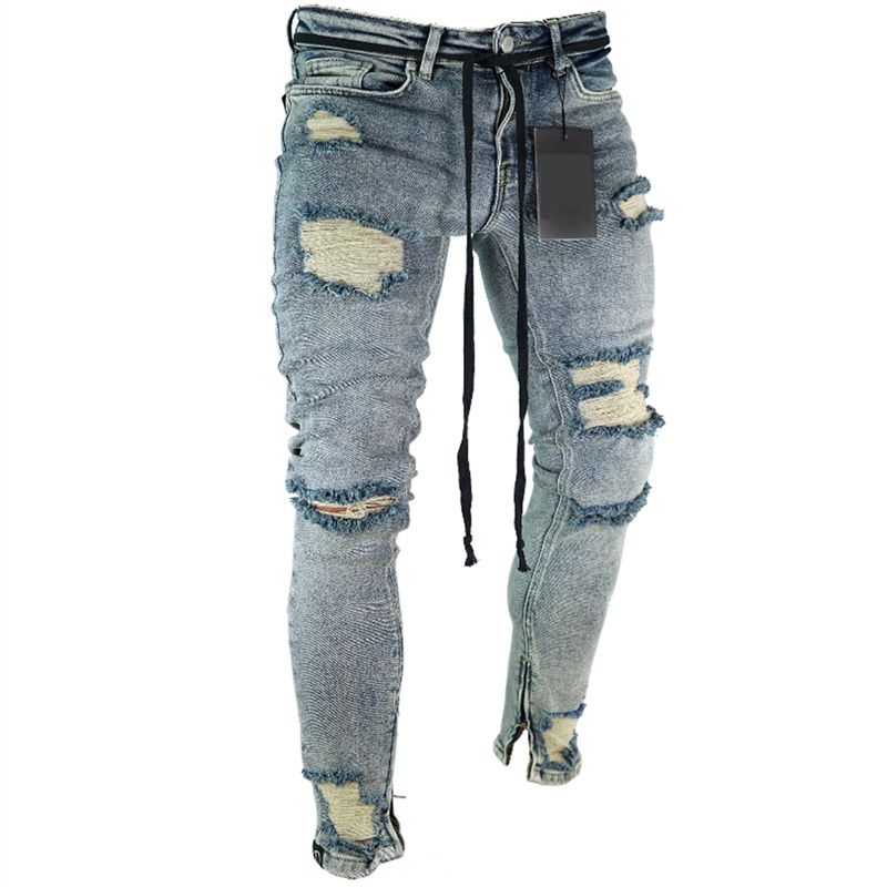pantalones hombres rotos - Gran venta