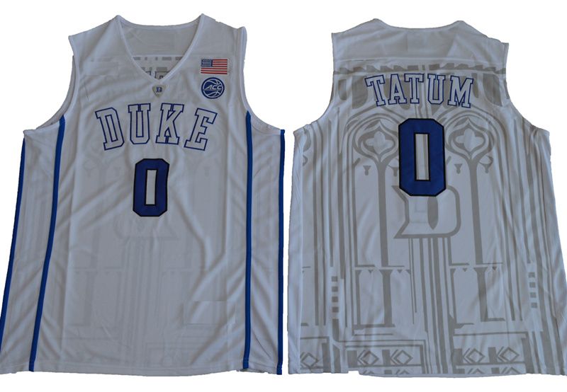 NEW Nike Jayson Tatum #0 Duke Blue Devils Elite Basketball Jersey  Men's M Retro