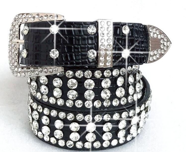 rock revival belt with diamonds