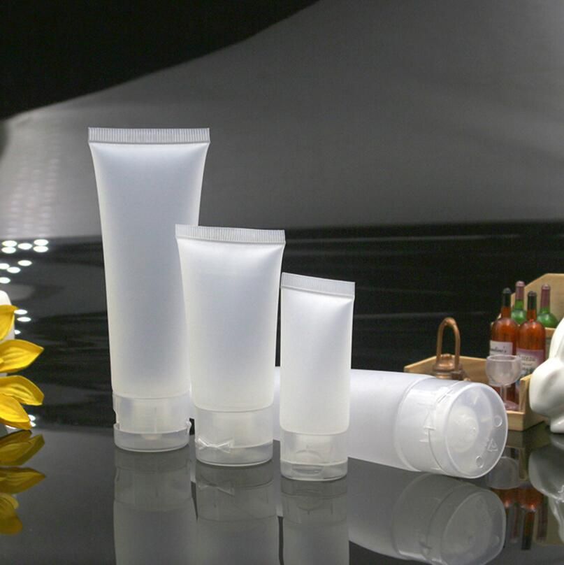 15ml 30ml 50ml Clear Plastic Lotion Soft Tubes Bottles Frosted Sample