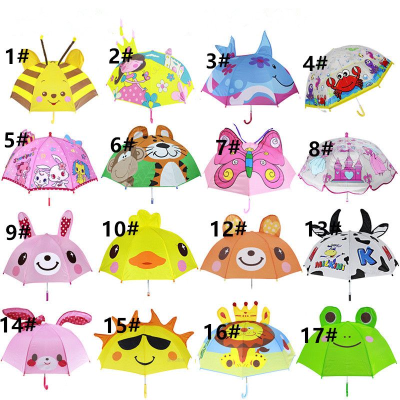 Super Cute 29 Designs Cartoon Ear Umbrella Creative Long Handle Umbrellas 3D Modelling Sunny Rainy Frog Super Cute 29 Designs Cartoon Ear Umbrella Creative Long Handle Umbrellas 3D Modelling Sunny Rainy Frog