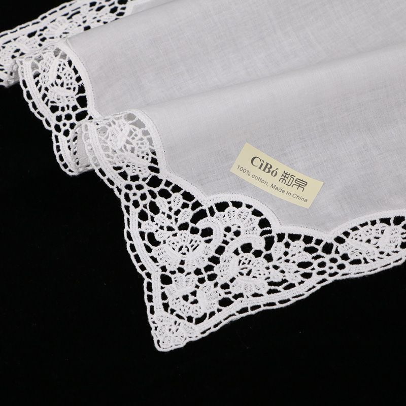 white lace hankies