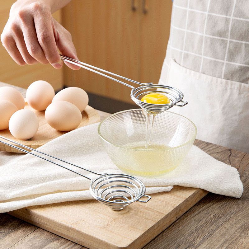Stainless Steel Eggs Yolk White Separator Filter Home Kitchen Cooking Tools