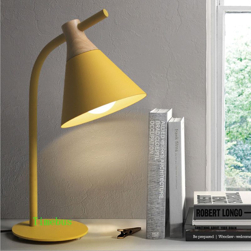 yellow study lamp