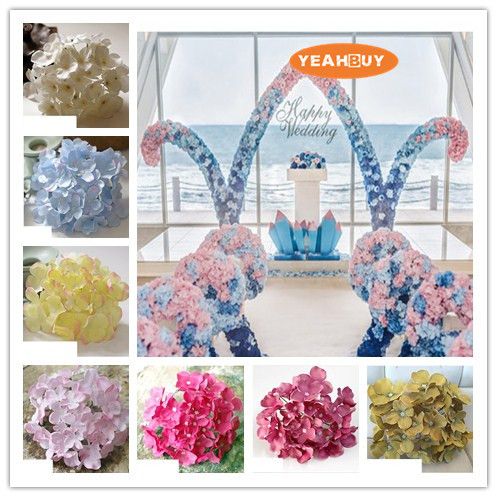 2021 15cm Artificial Hydrangea Silk Flower Head For Diy Wedding Wall Arch Stage Background Flower Bouquet Decoration Accessory Props From Wonderlandonline 30 32 Dhgate Com