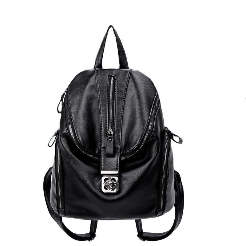 small black fashion backpack