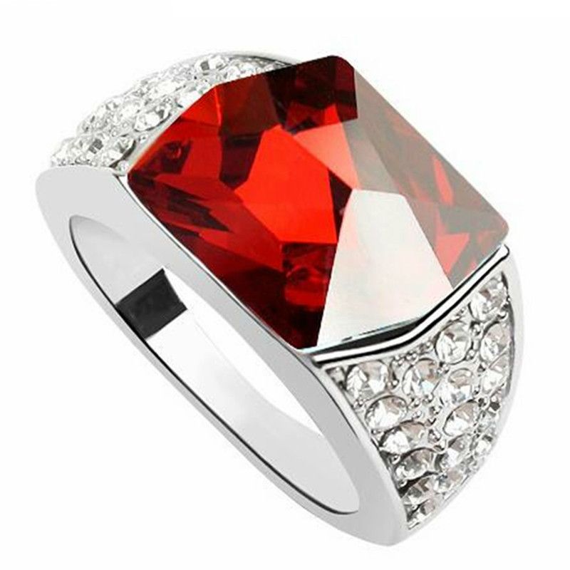 Acheter Cristal Rouge De Swarovski Elements Bagues De Fiançailles Pour Les Femmes Cadeau Doigt Bijoux De Mariage Mariée Accessoires Blanc Plaqué Or ... Acheter Cristal Rouge De Swarovski Elements Bagues De Fiançailles Pour Les Femmes Cadeau Doigt Bijoux De Mariage Mariée Accessoires Blanc Plaqué Or ...