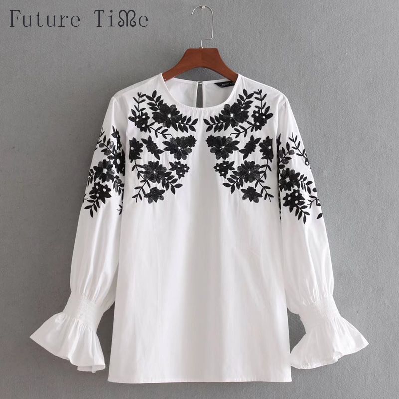 Venta u003e blusas blancas con bordados u003e en stock