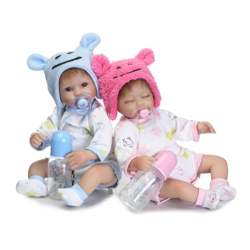 Acheter Pas Cher 17 Jumeaux Bebe Reborn 42 Cm Silicone Reborn Poupees Realistes Nouveau Nes Bebes Jouets Soft Touch Bebe Jouets Bonecas Reborn De Silicona Du 50 09 Fr Dhgate