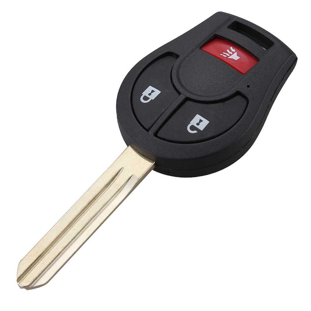 2020 3buttons Panic Remote Key Case Shell For Car Nissan Cube Rogue Juke Replacement Key Fob From