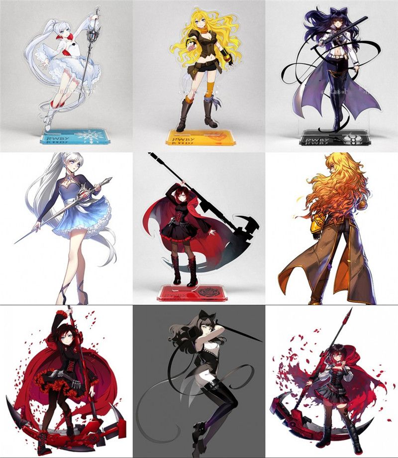 Anime Cartoon RWBY Ruby Weiss Blake Yang Ruby Rose Weiss Schnee Acrylic Stand Figure Halloween Cosplay Desk Stand Gift Anime Cartoon RWBY Ruby Weiss Blake Yang Ruby Rose Weiss Schnee Acrylic Stand Figure Halloween Cosplay Desk Stand Gift
