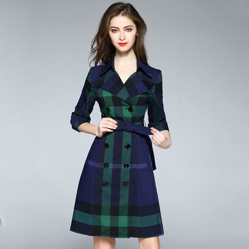 plaid work dress