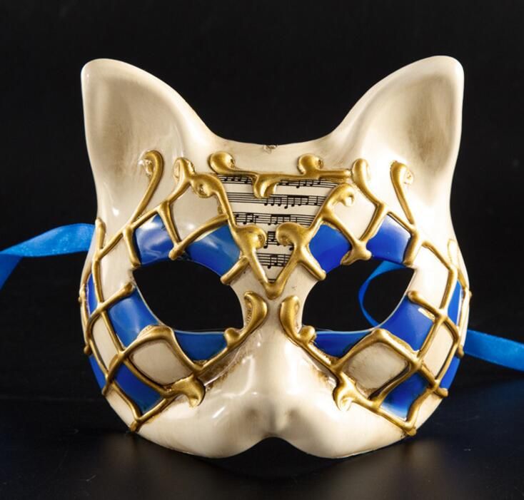 2018 Halloween Animal Mask Venice Children Half Face Masquerade Mask Party New Creative Kitty Mask free shipping 2018 Halloween Animal Mask Venice Children Half Face Masquerade Mask Party New Creative Kitty Mask free shipping
