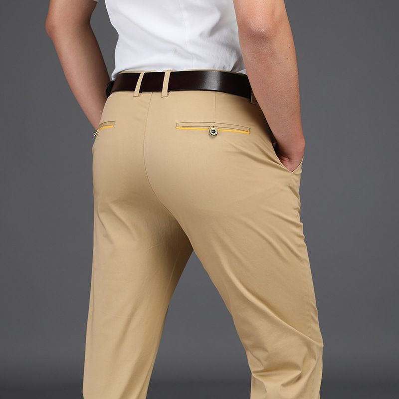 black mens khaki pants