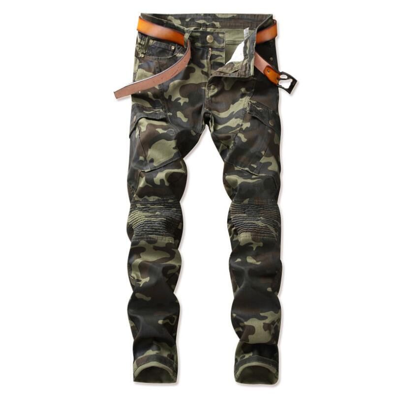 Acquistare 2018 Moda Nuovi Jeans Da Uomo Camouflage Pantaloni Casual  Stretch Jeans Pantaloni Slim Personalità Uomo W249 Economico | Consegna  Veloce E Qualità | It.Dhgate
