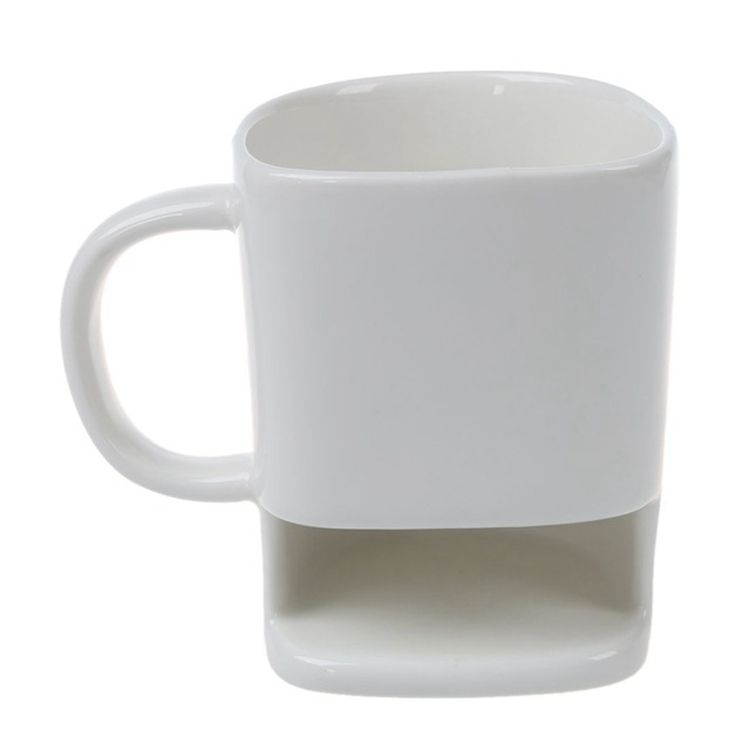 FREE P+P Biscuit Pocket Cup 2 sizes Large Novelty Mug with Biscuit Holder