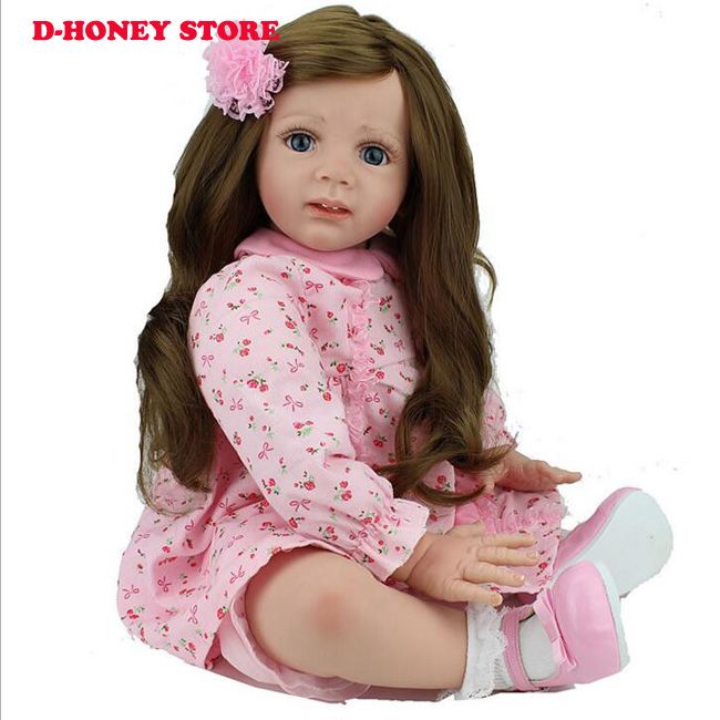 60cm Reborn Doll Silicone Reborn Babies Girl Dolls For Children