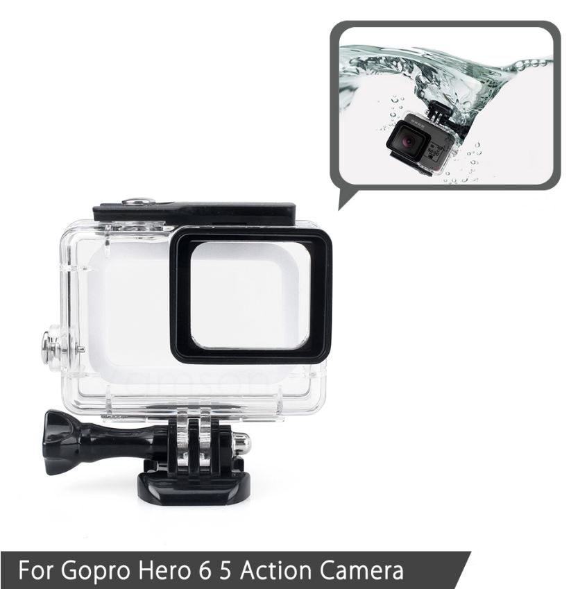 2019 Black Waterproof Housing Case Touch Screen Back Door For Gopro Hero 6 Hero 5 Underwater Box For Go Pro Hero6 5 Camera Accessories From