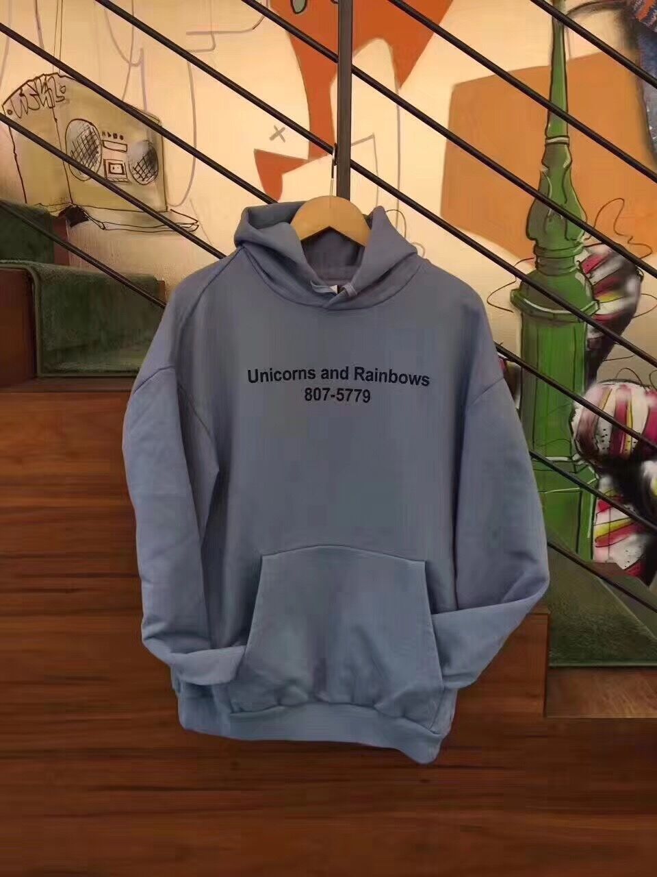 unicorns and rainbows 807 hoodie