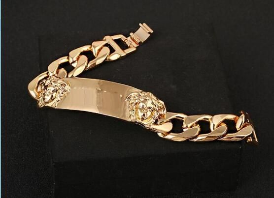 mens gold braided bracelet
