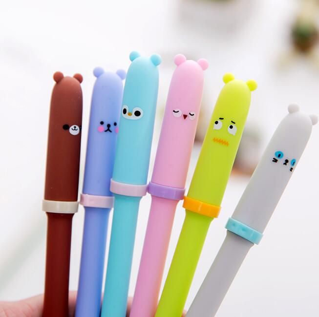 cute cartoons animals gel pens stationery black ink neutral pens school office supplies gift pen writing tools promotion gifts cute cartoons animals gel pens stationery black ink neutral pens school office supplies gift pen writing tools promotion gifts