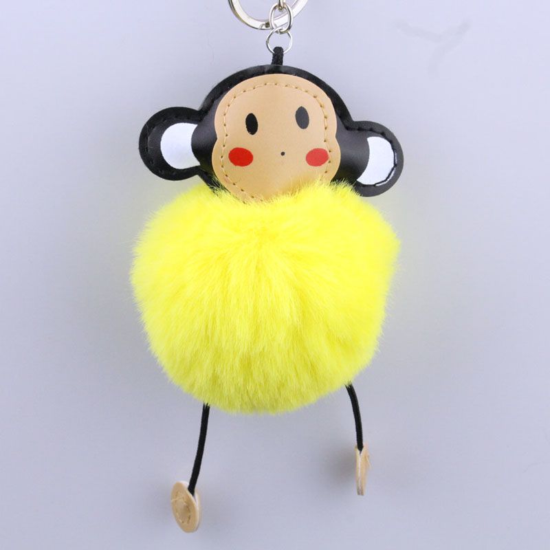 plush monkey keychain