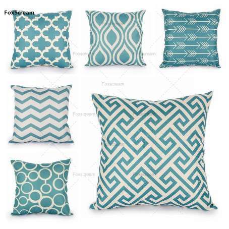 Grosshandel Quatrefoil Turkis Kissenbezug Dekorative Kissen Leinen Kissenbezug Home Decor Geometrische Kissen Scandinavian Cusion Von Renara 15 28 Auf De Dhgate Com Dhgate