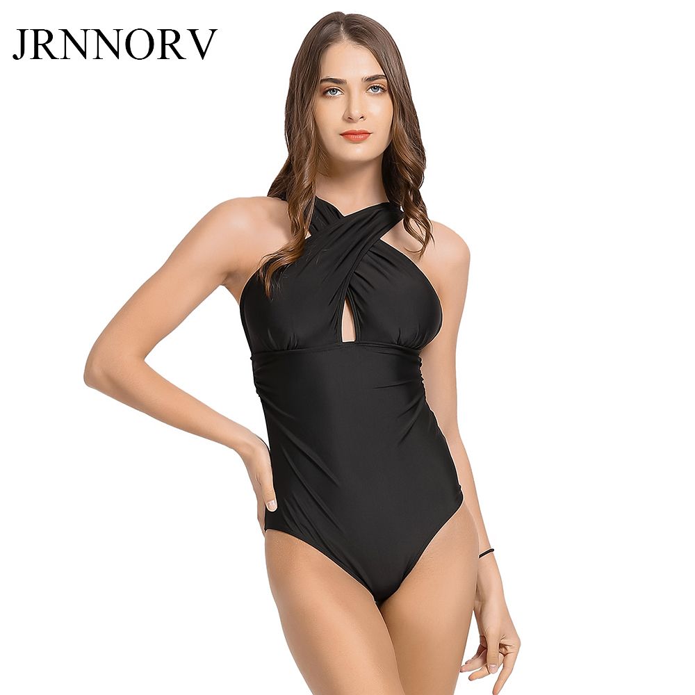 cross halter swimsuit