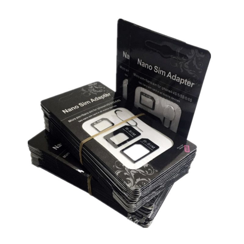 4 In 1 Nano Micro Sim Card Adapter For Iphone X For Iphone 8 7 6