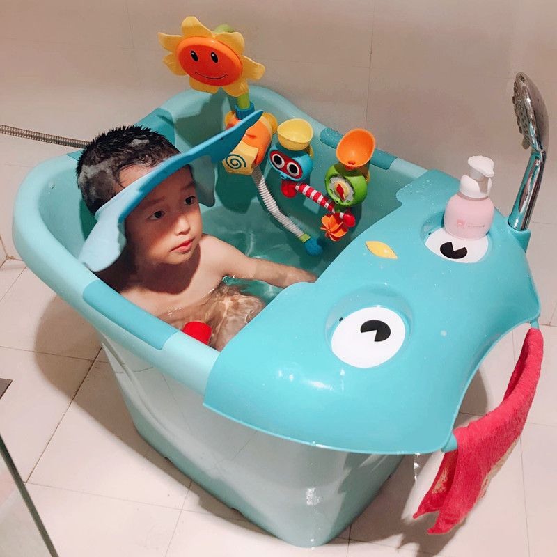 2019 Newborn Baby Kids Shower Folding Travel Seat Safety Bathing Bucket Bathtub Foldable Plastic Bath Tub Bloom For From Newyearable