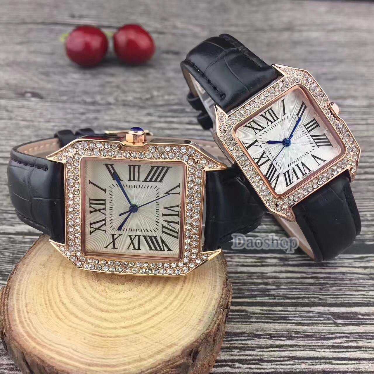 New Design Brand Watch Square Face With Crystal For Women Watches Precise Quartz Movement Leather Strap Lady Gift Clock Relogio Feminino Vintage Watches Automatic Watch From Daojie008 13 29 Dhgate Com