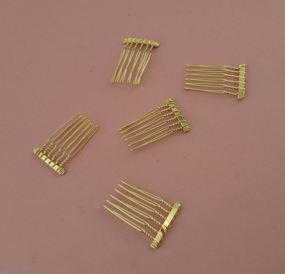 plain metal hair comb