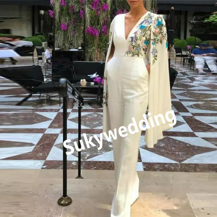 evening jumpsuits with sleeves