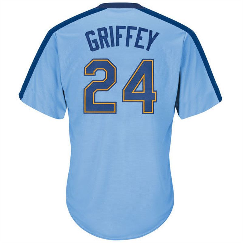 Wholesale Best Quality Best Use Mens 24 Ken Griffey Jr 22 Robinson