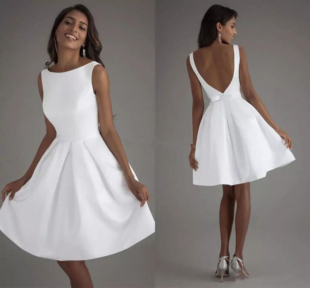 vestido branco cetim curto
