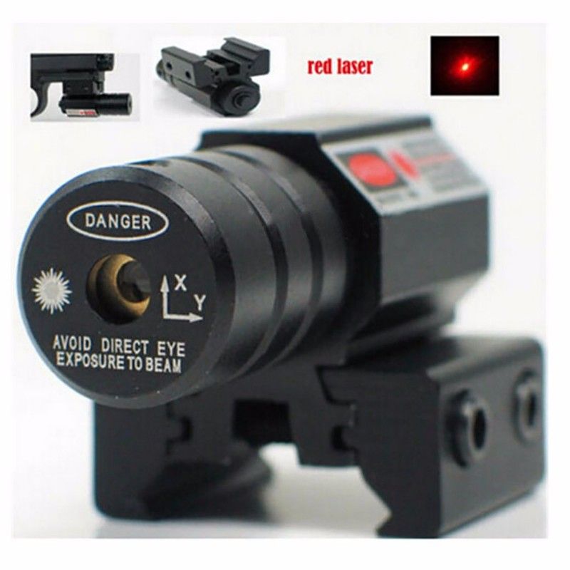 Pistol Gun Rifle Green Red Dot Laser Beam Sight Scope For 11/20mm Weaver Rails 
