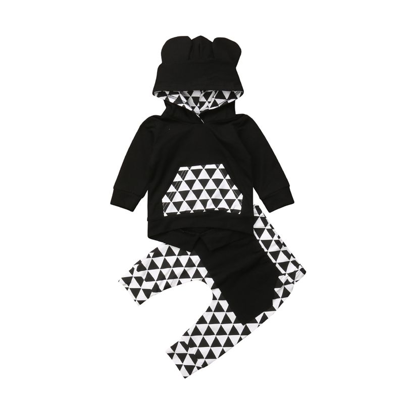 2020 Fashion Baby Boy Clothes Set Boys Long Sleeve Hoodies Tops