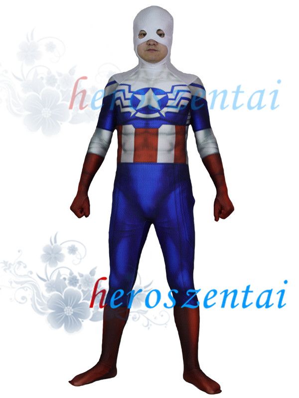 satin al 3d baskili falcon kaptan amerika kostum super kahraman kostum likra spandex spiderman suit cadilar bayrami partisi cosplay zentai suit