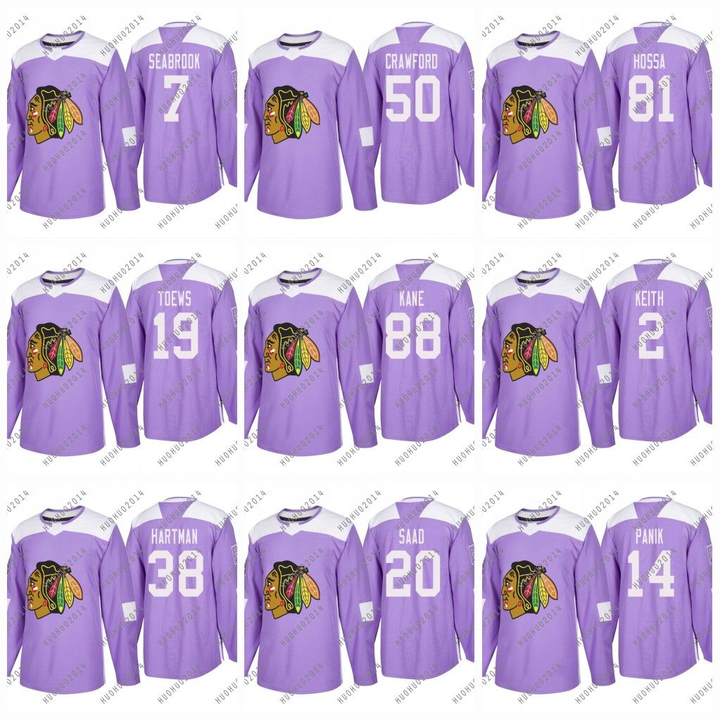 blackhawks hockey fights cancer 2018