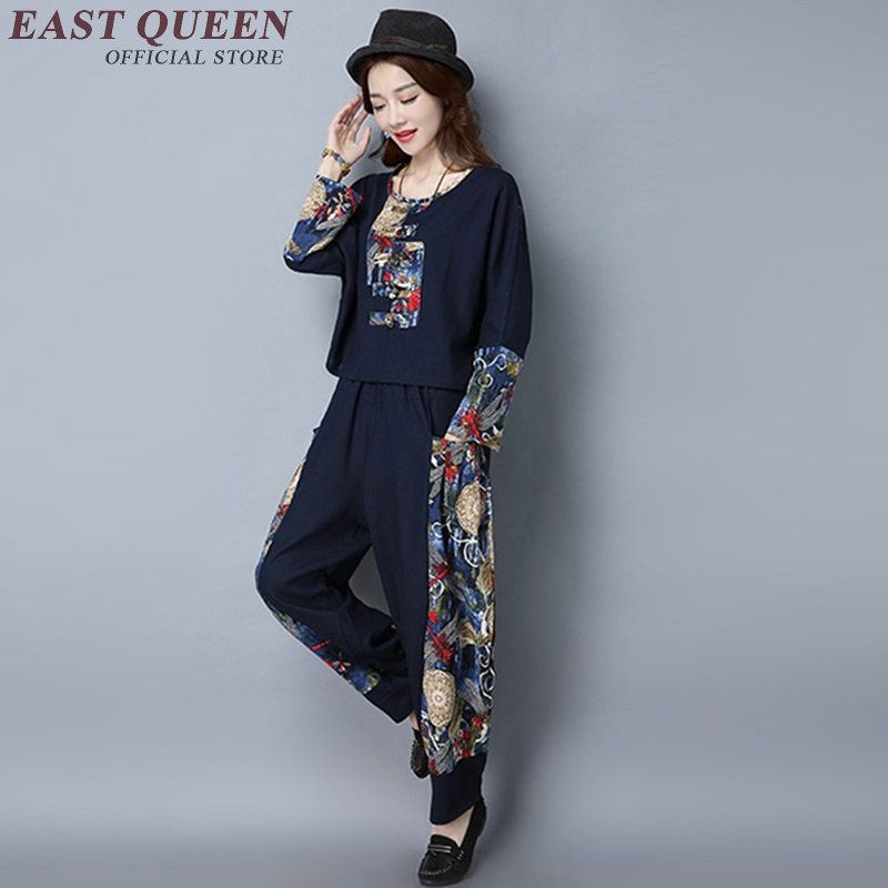 Compra Ropa Tradicional China Para Mujeres Pantalón Traje De Dos Piezas Para  Mujer 2018 Traje Pantalón Mujeres KK1858 H Barato | Entrega Rápida Y  Calidad | Es.Dhgate