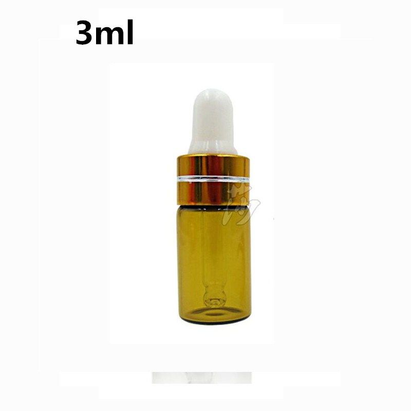 3ml Amber Bottle + Tangent Gold Lid