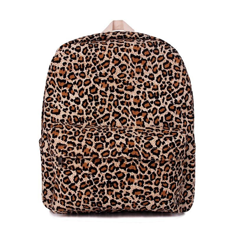 leopard print bookbag