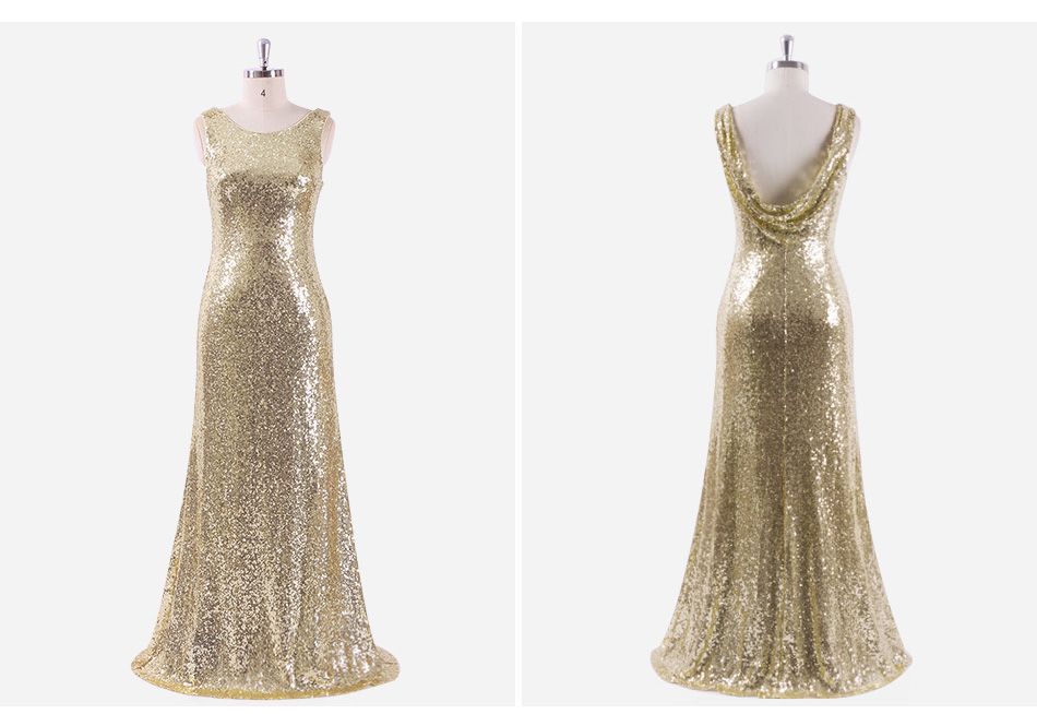 cowl neck evening dress