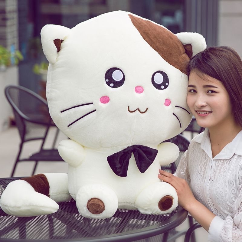 large stuffed cat