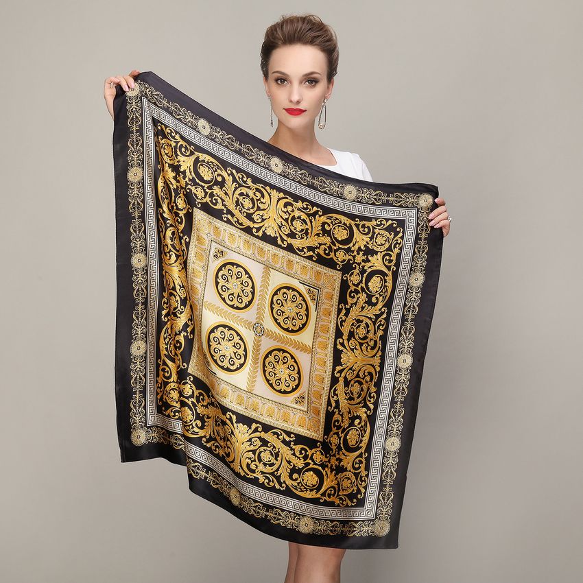 ladies gold scarf
