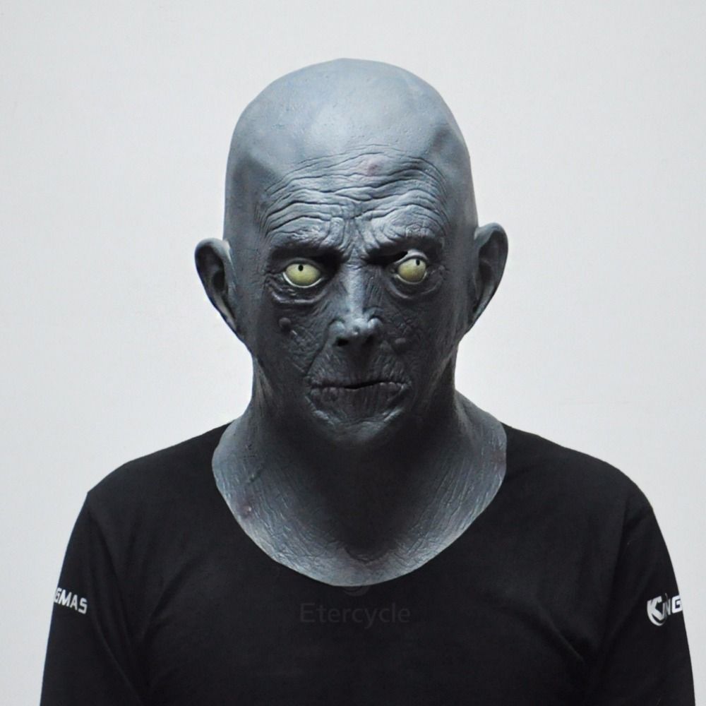 Satin Al Korkunc Gri Yasli Adam Maskeleri Cadilar Bayrami Lateks Parti Maskesi Yasli Kel Cosplay Fantezi Elbise Karnaval Maskesi Sahne Tl166 63 Dhgate Comda