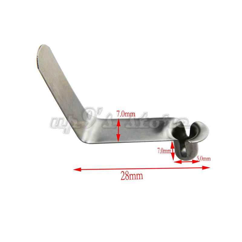6Pcs Steel Kayak Paddle Pole Push Button Spring Snap Lock Tube Clips US E4I1 
